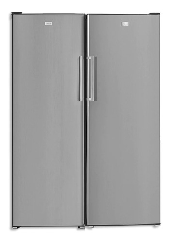 Combo Vondom 170 Heladera + Freezer Acero Inoxidable 580 L 