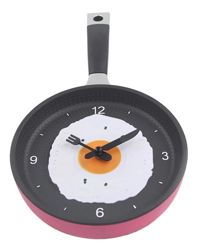 Sartén Diseño Colgante Reloj De Pared Cocina Reloj De Rosa