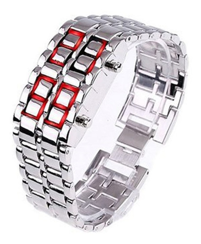 Reloj Led Hombre Digital Lava Samurai Acero Deportivo Unisex