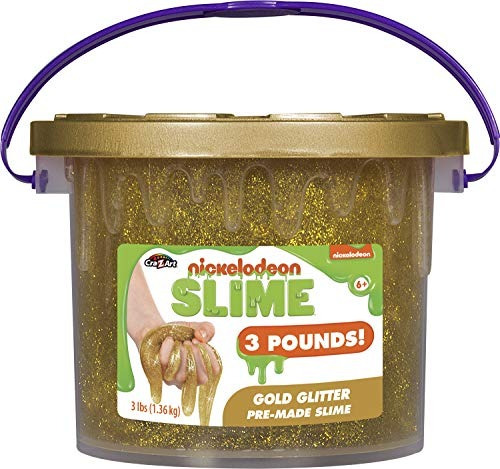 Cra-z-art Nickelodeon 3lb Gold Glitter Slime Buc