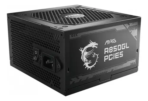 Fuente de poder para PC MSI MAG A850GL PCIE5 850W negra