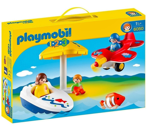 Playmobil 6050 123 Diversion En Vacaciones Con Barco !