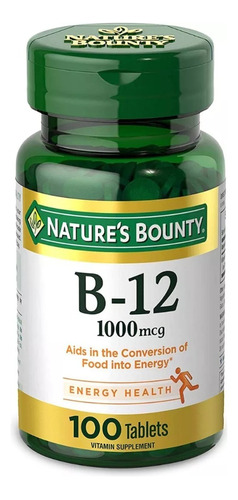 Vitaminas B12 Natures Bounty 