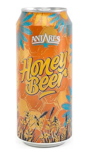 Cerveza Antares Honey Beer 473ml Lata Rubia Puro Escabio