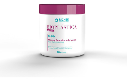 Richée Bioplástica Capilar Biobtx Repositor De Massa 500g