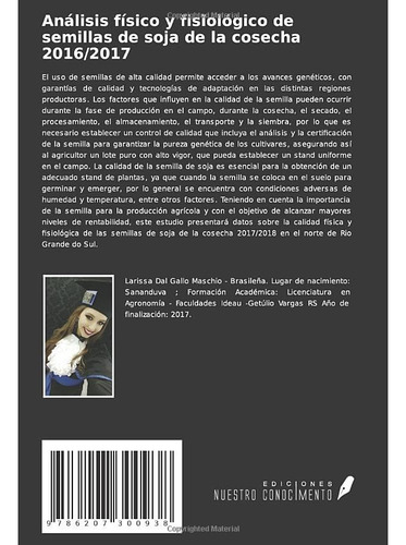Analisis Fisico Y Fisiologico De Semillas De Soja De La Cose