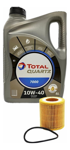 Aceite Total Quartz 7000 X 4 L + Filtro Peugeot 206 1.6 16v