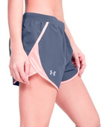 Short Underarmour Mujer Azul Fly By Deportivo 1350196497