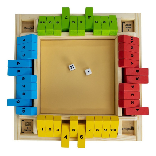 Jogo Dados Tabuleiro Matemática E Raciocínio - Brinqmutti