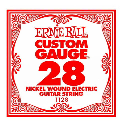 Imagen 1 de 8 de Cuerda Suelta Ernie Ball 028 Nickel Wound Guitarra Electrica