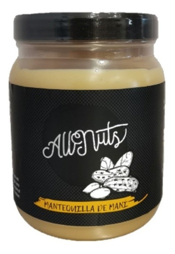 Mantequilla Mani Natural Allnuts 1 Kilo, Saludable Y Vegan