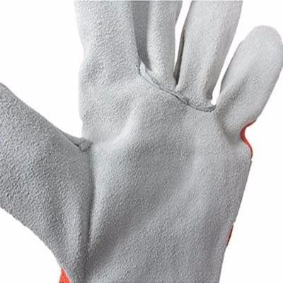 Guantes Híbridos Carnaza Loneta Puño Seguridad, Truper 14246
