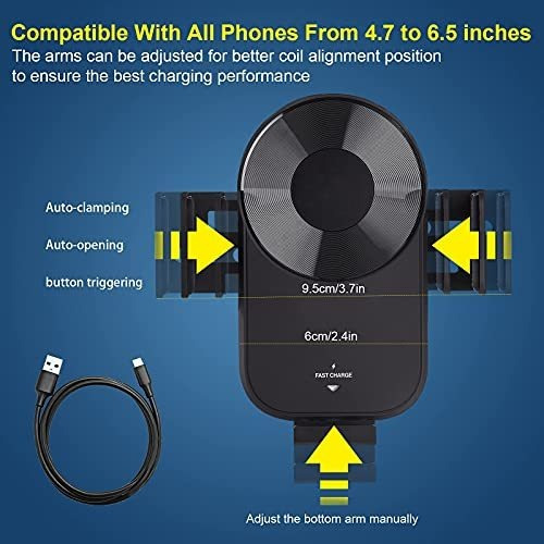 Tomorrotec Soporte Inalambrica Para Telefono Vehiculo 15