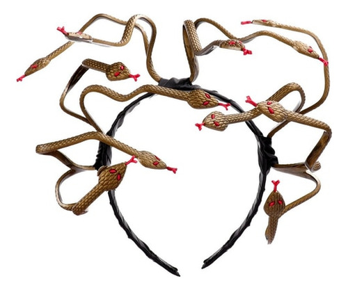 Diadema De Cosplay Medusa Snake Para Mujer Disfraz De Hallo