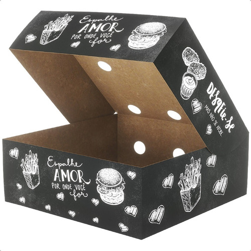 Embalagem Para Doces Festa Viagem Giz 12x12 P 300g - 100un