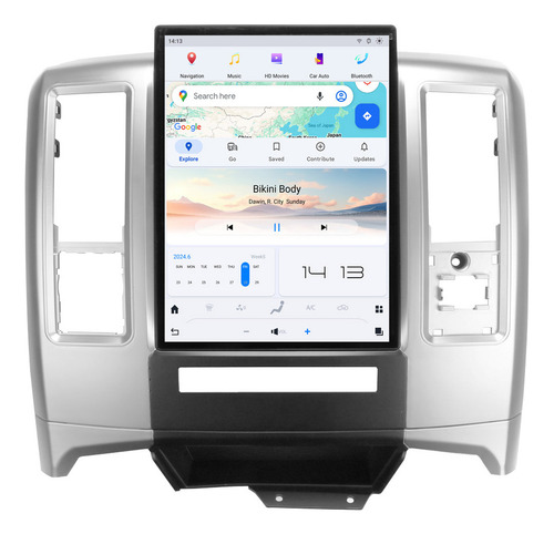 Hd1 Estéreo Radio Dodge Ram 08-11 Carplay Gps Táctil Panel