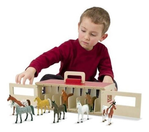 Juego Estable Melissa - Doug Take-along Show-horse Con C