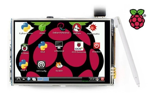 Display Lcd 3.5 Touch Screen Tela Raspberry Pi3 + Case Pi 3