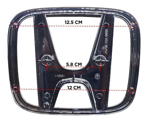 Imagen 2 de 2 de Emblema Original Parrilla Honda H-rv 2019 - 2020