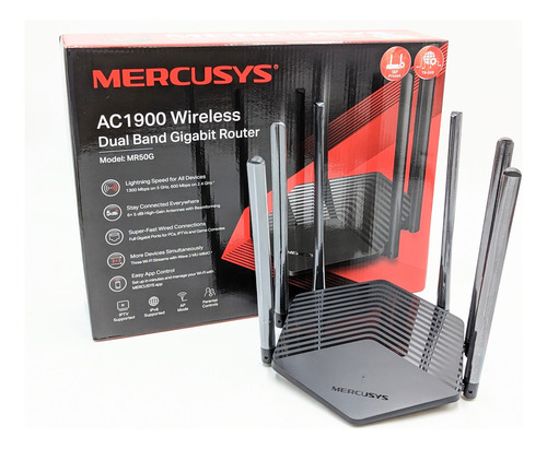 Router Inalambrico Mercusys Mr50g Doble Banda 6 Antenas Wifi