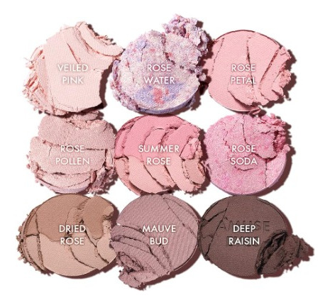 Amuse Eye Color Palette #02 Cool Rose - K Beauty