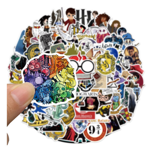 Harry Potter Stickers Calcomaniasde Pvc Contra Agua 100pcs