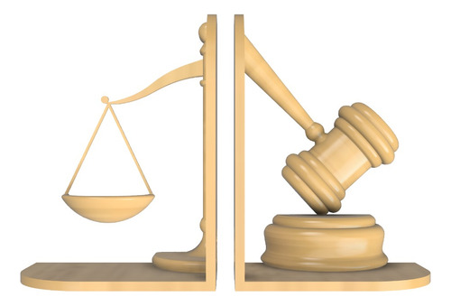 Sujeta Libros Decorativo Justicia Ley & Orden Sujetalibros 