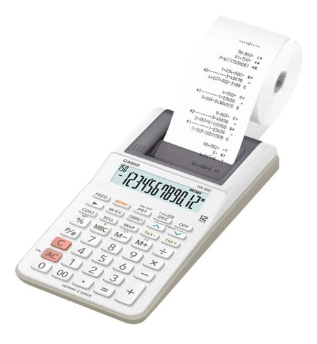 Calculadora Impresora Miniprint Casio Hr-8rc Impacto Online