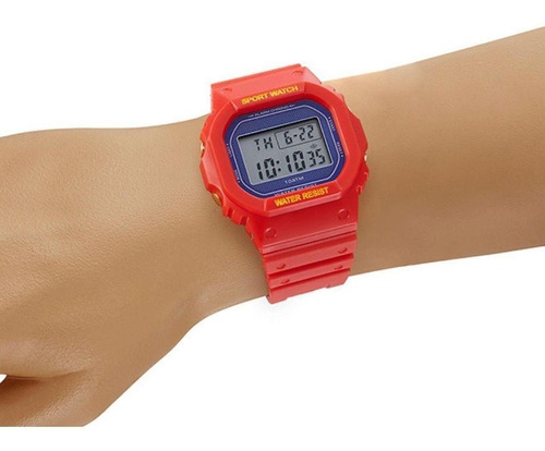 Relógio Mondaine Masculino Digital Vermelho 11034g0mvnp3