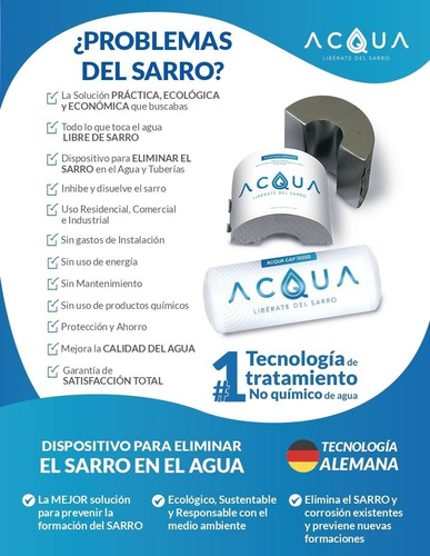 Eliminador De Sarro P/tubería De 1/2 A 1 Pulgada Residencial