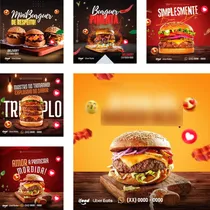 Comprar Pack Canva Para Lanchonete +200artes Editáveis Canva +bônus
