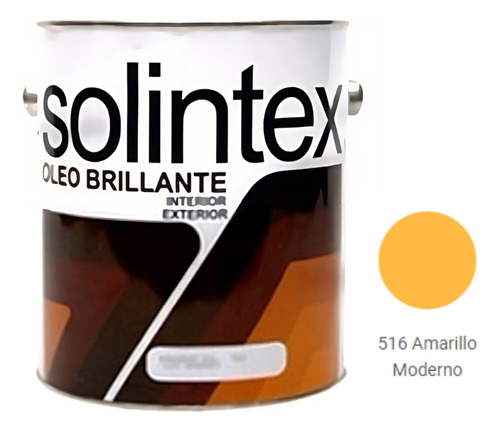 Pintura Oleo Billante Amarillo Intenso Solintex 1 Galon