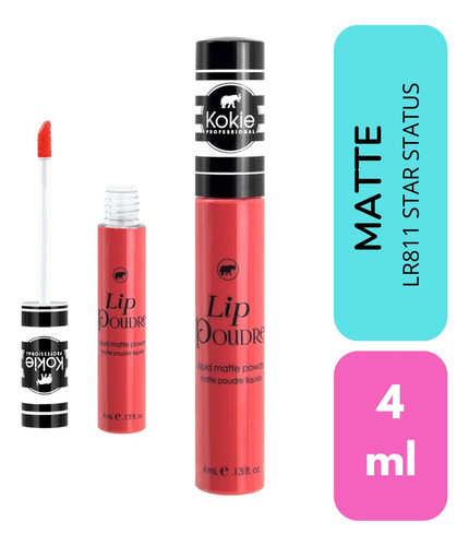 Labial Liquido Matte Lip Poudre Kokie Cosmetics Original