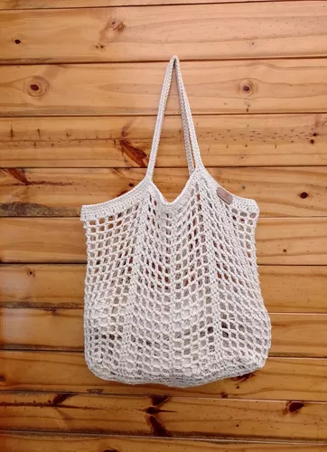 Bolsa de compras tejida a online crochet