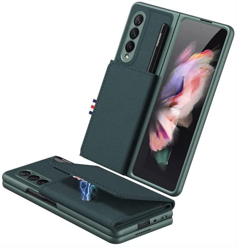 Para Samsung Galaxy Z Fold 3 Funda De Billetera Magnética Co