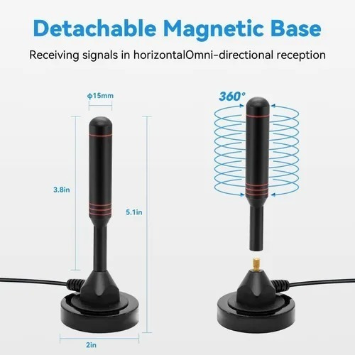 Imagen 2 de 7 de Antena Para Para Tv Digital Abierta Hd Canales De Aire Led