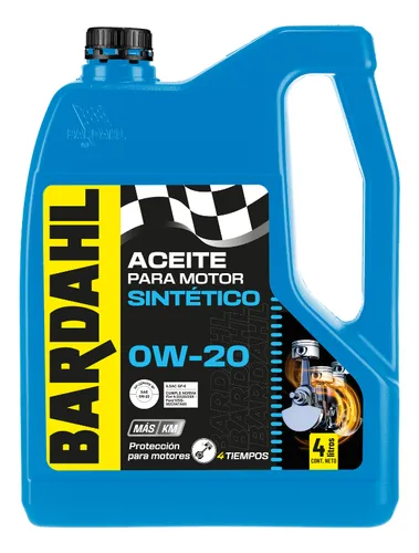 Kit Aceite Sintético 0w20 , 4lts Bardahl X 4 Uni