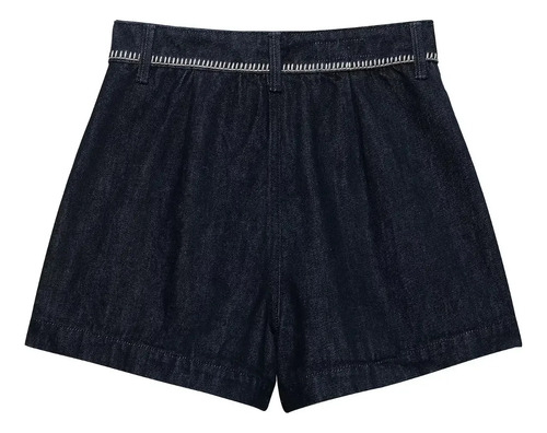 Pantalones Cortos De Mezclilla Zadata Con Bordados De Cintur
