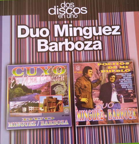 Minguez - Barboza Folklore Cuyano  Cd  Con 23 Exitos