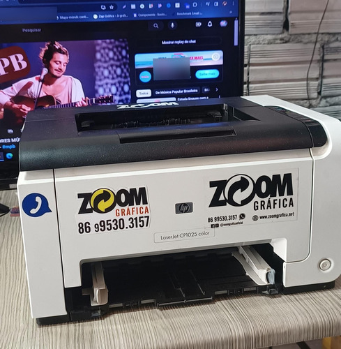 Impressora Laser Color Cp1025 Indicada Para Transfer 110v