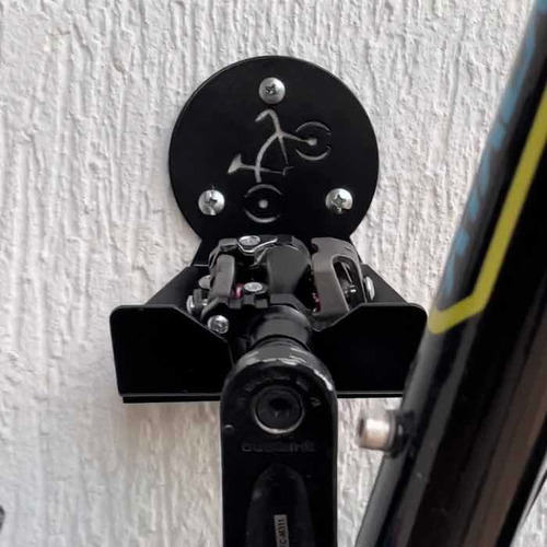 Imagem 6 de 10 de Suporte De Bicicleta P/ Parede, Aço Galvanizado, Decora Bike