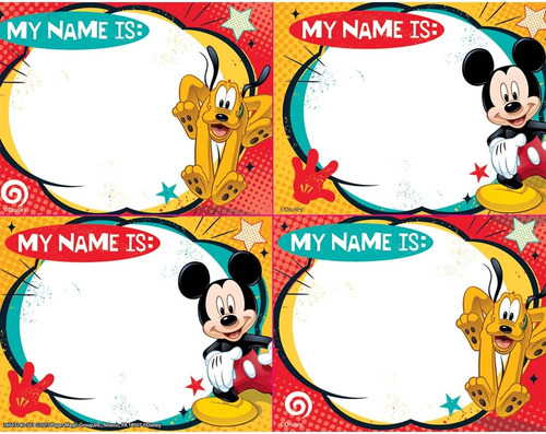 Etiquetas De Nombre De Mickey Mouse (650314)