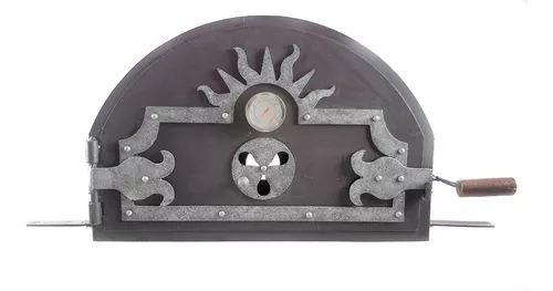 Puerta Horno Leña Con Termometro Ventilacion De Pizza Pan