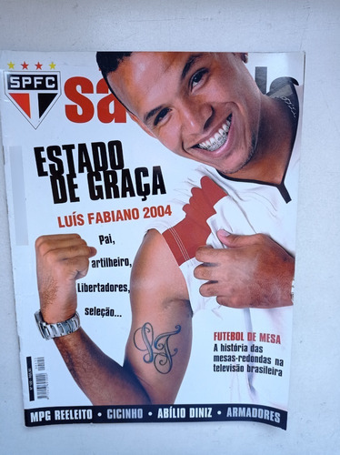 Revista Oficial São Paulo Fc. Nº 122 - Luís Fabiano / Pôster
