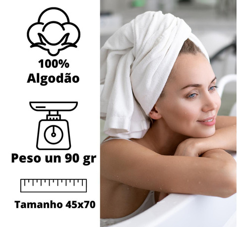 Kit 10 Toalhas Rosto Para Salão De Beleza