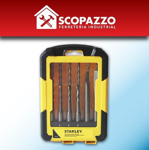 Imagen 3 de 8 de Rotomartillo Orebro 1500 W 5.5 J + Set 12 Mechas Stanley