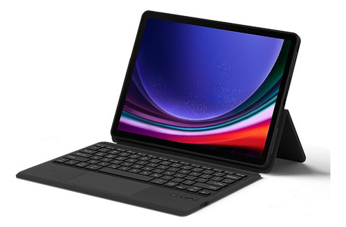 B Funda Tipo Libro Con Teclado Para Samsung Tab S9+ /s9 Fe+