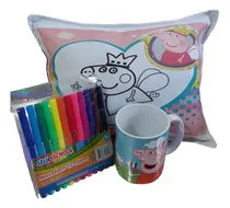 Comprar Pack Peppa Pig Cojín Pintable Más Tazón Más Lapices 