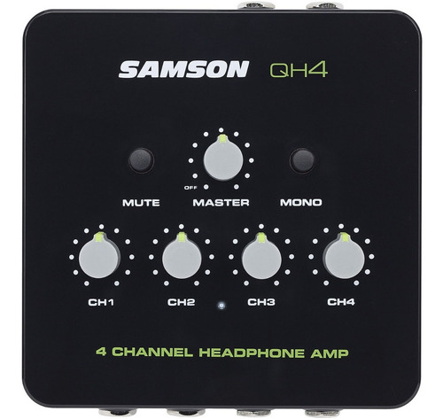 Amplificador De Auriculares 4 Canales Samson Qh4 Prm