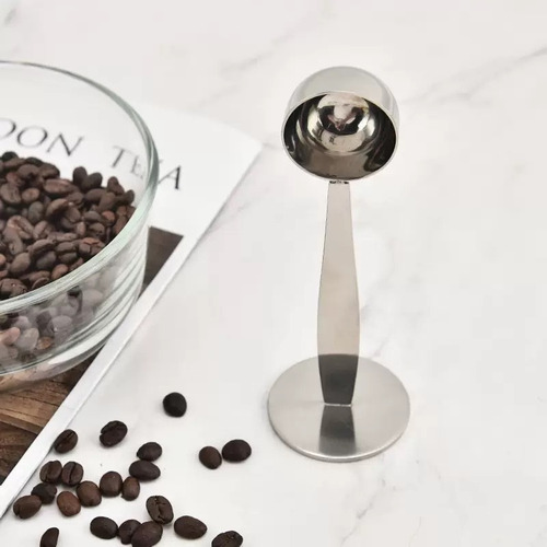 Espresso Coffee Stand Measuring Spoon Silver